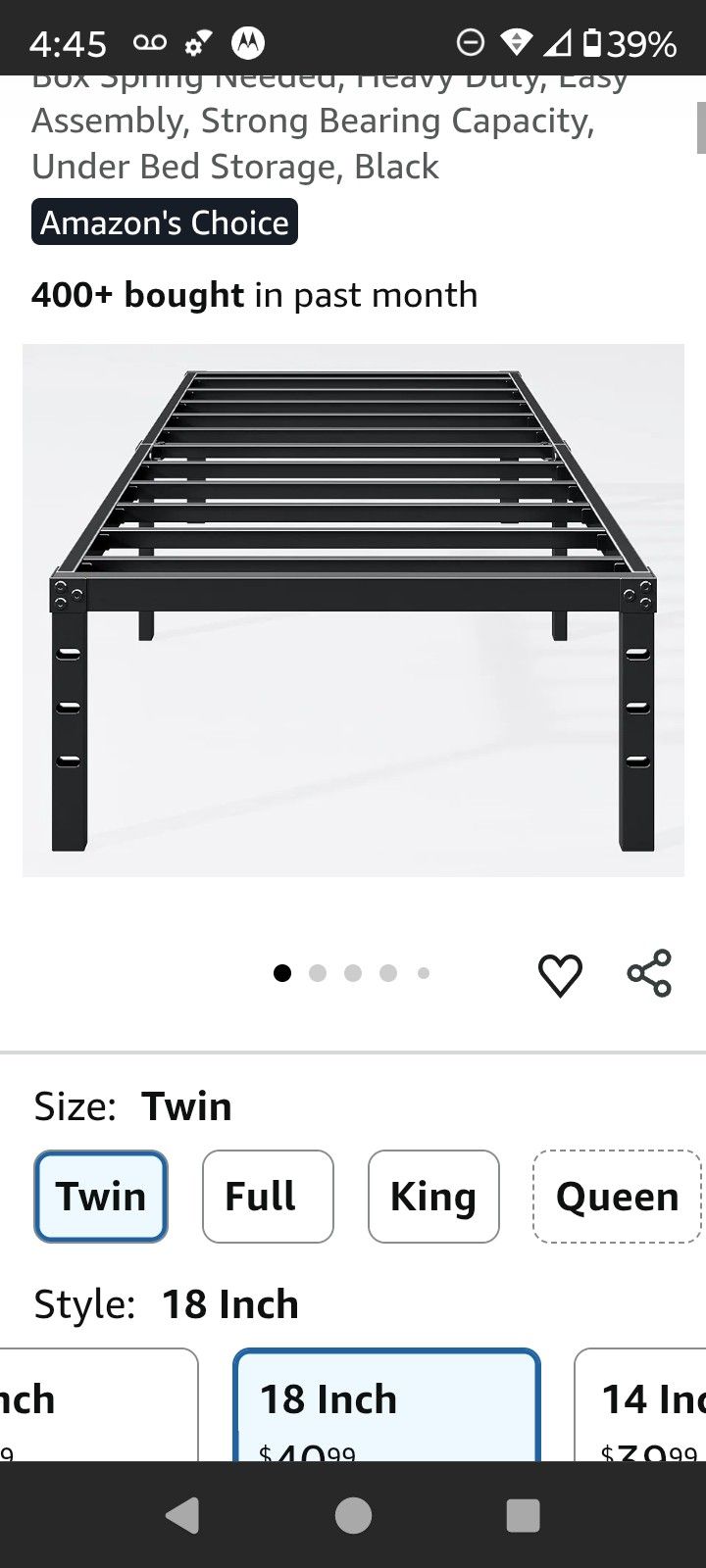 Twin Bed Frame