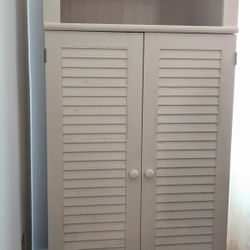 Armoire hutch computer gaming office laptop desk multi use cabinet measures 68" x 33" wide x 21" deep. Cabinet can be used for computer setup 