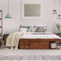 Brand New Full Size Storage Bed and Storage Headboard!