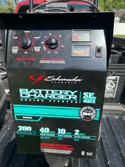 Schumacher SE-4022 Battery Charger Engine Starter