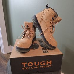 Brahma Women's Combustion 6" Steel Toe Work Boots 9,5 sz