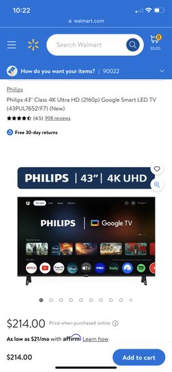 Philips 43inch TV
