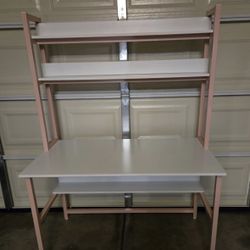Brand New Pink Computer Desk With Hutch