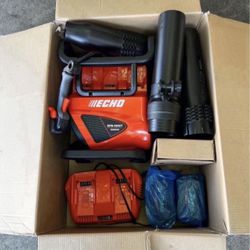 ECHO eFORCE 56V 195 MPH 795 CFM Cordless Battery Backpack Blower w/Tube Throttle & (2) 5.0Ah Batteri