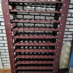 Wine Rack, Mahogany Holds 126 Bottles