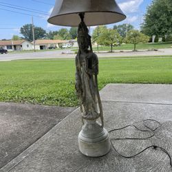 Vintage Chinese Figure Lamp