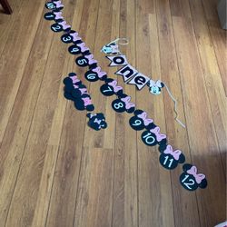 Minnie Mouse Birthday Banner