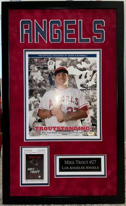 Mike Trout Signed Angels Magazine Psa Coa