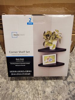 New corner and floating shelves