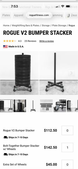 Rogue bumper stack