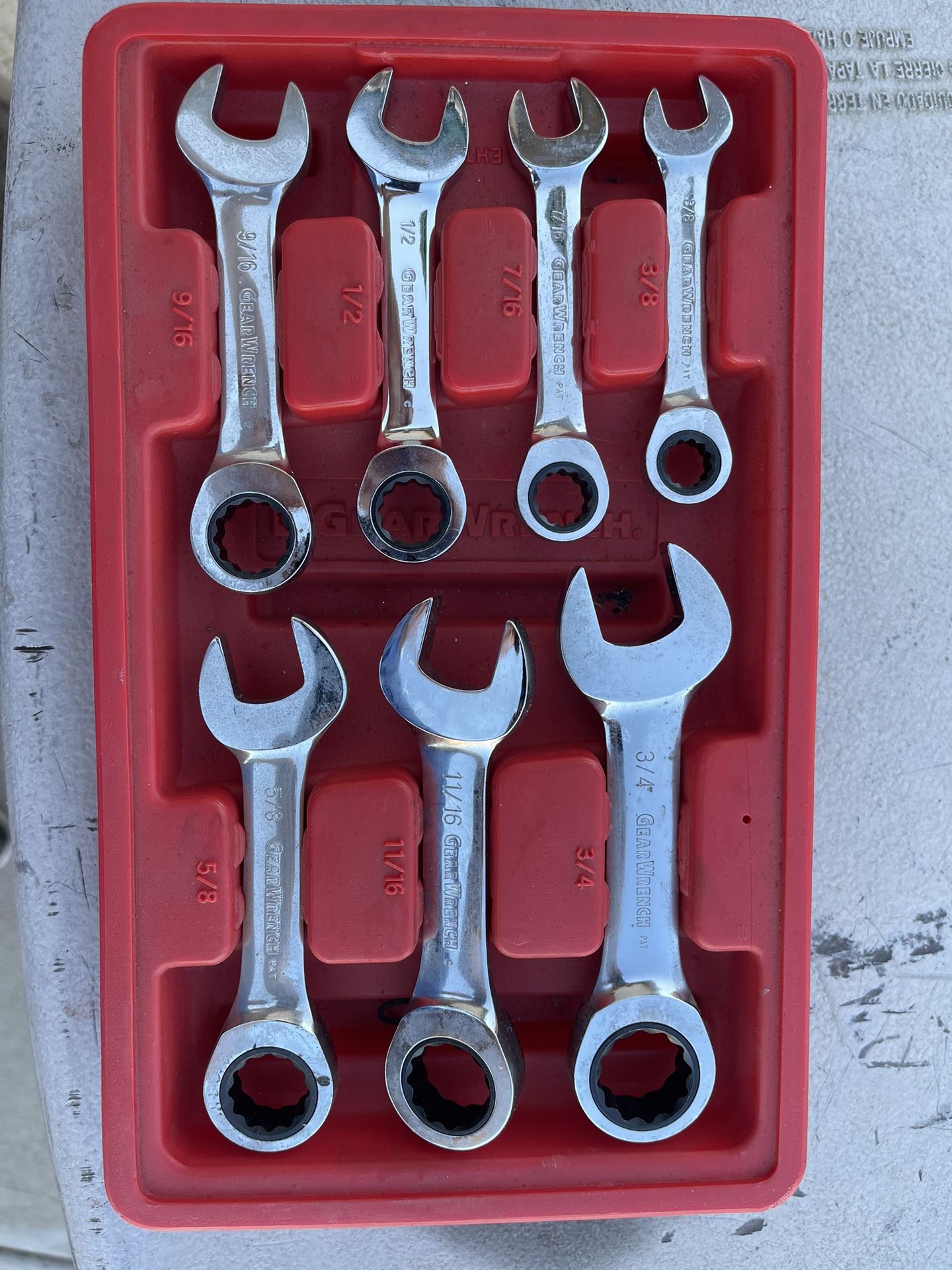 Stubby Gearwrench Set