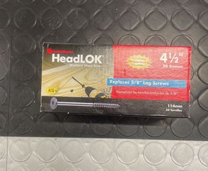 New Box Of 50 Headlok 4-1/2” Structural Wood Screws 