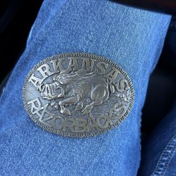 Arkansas Razorback Belt Buckle