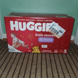 Box Huggies 104 Diapers Size 5