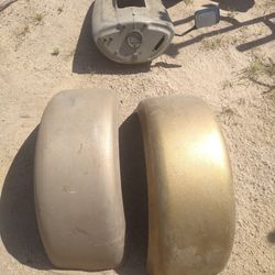 Two Fiberglass Fenders And  Trike Front Piece