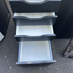 4 Drawer Wooden Filing Cabinet 