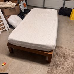 Twin Size Bed Frame + Mattress