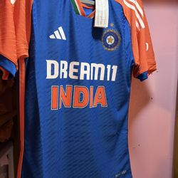 Authentic India Cricket Jersey Player Version 