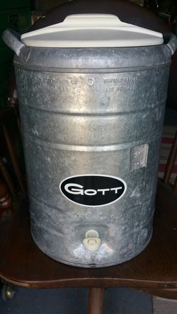 Vintage Galvanized Water Cooler