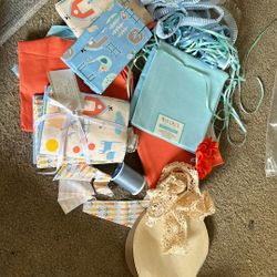 Fabric, Ribbon, Thread, Trim
