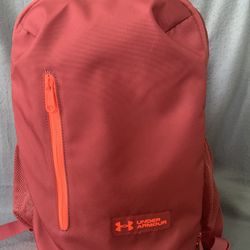 Unisex Under Armour 56 Ltrs Light Burgundy And Orange Casual Backpack (1327793)