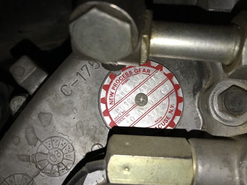 TH400 and NP242 transfer case - HMMWV