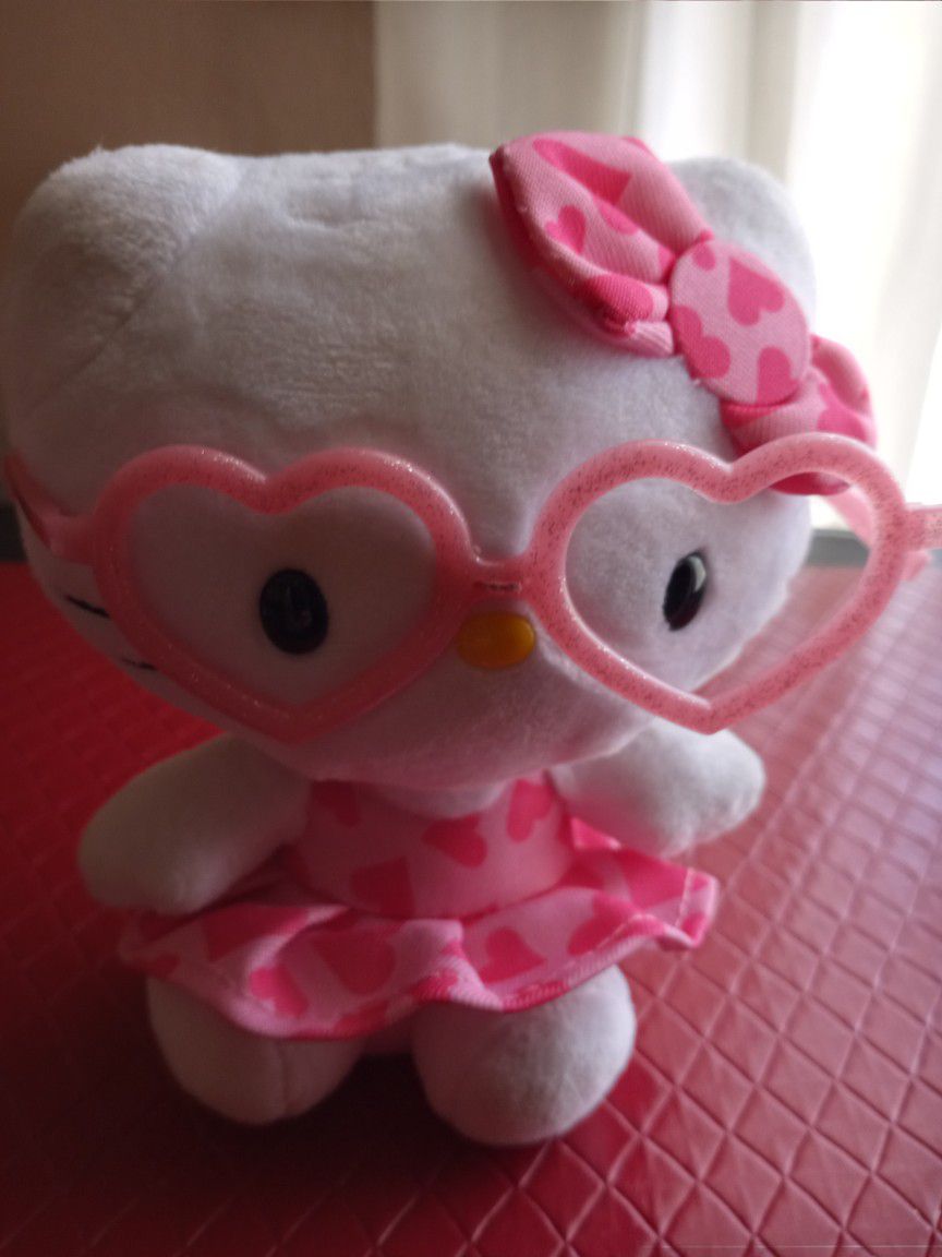 Adorable Hello Kitty With Glasses by Ty Beanie Babies