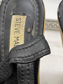 Steve Madden Black High Heel Peep Toe Shoes