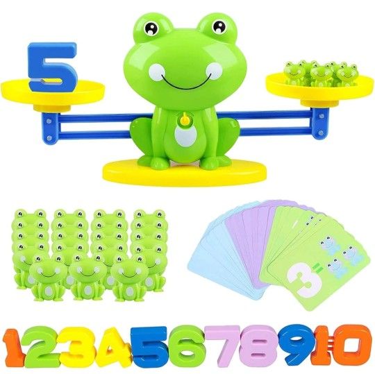 Frog Balance Counting Toys, Cool Math Learning Games for Boys and Girls, Educational Number Preschool Toy, Fun Children's Gift STEM Math Games for Kid