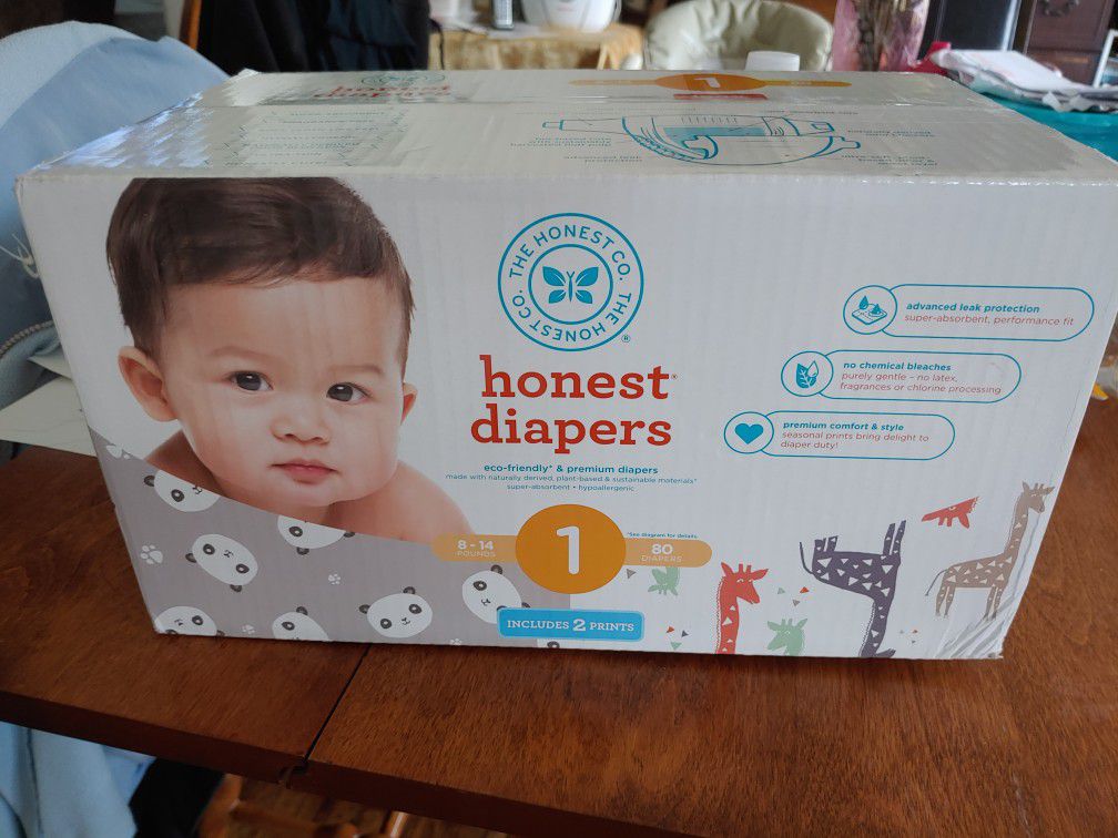 Honest baby diapers size 1
