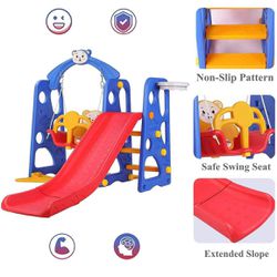 Kids Slide and Swing Set Toddler Play Climber Slide Playset