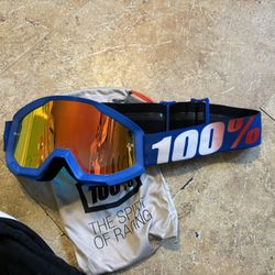 100% Racing MX goggles 