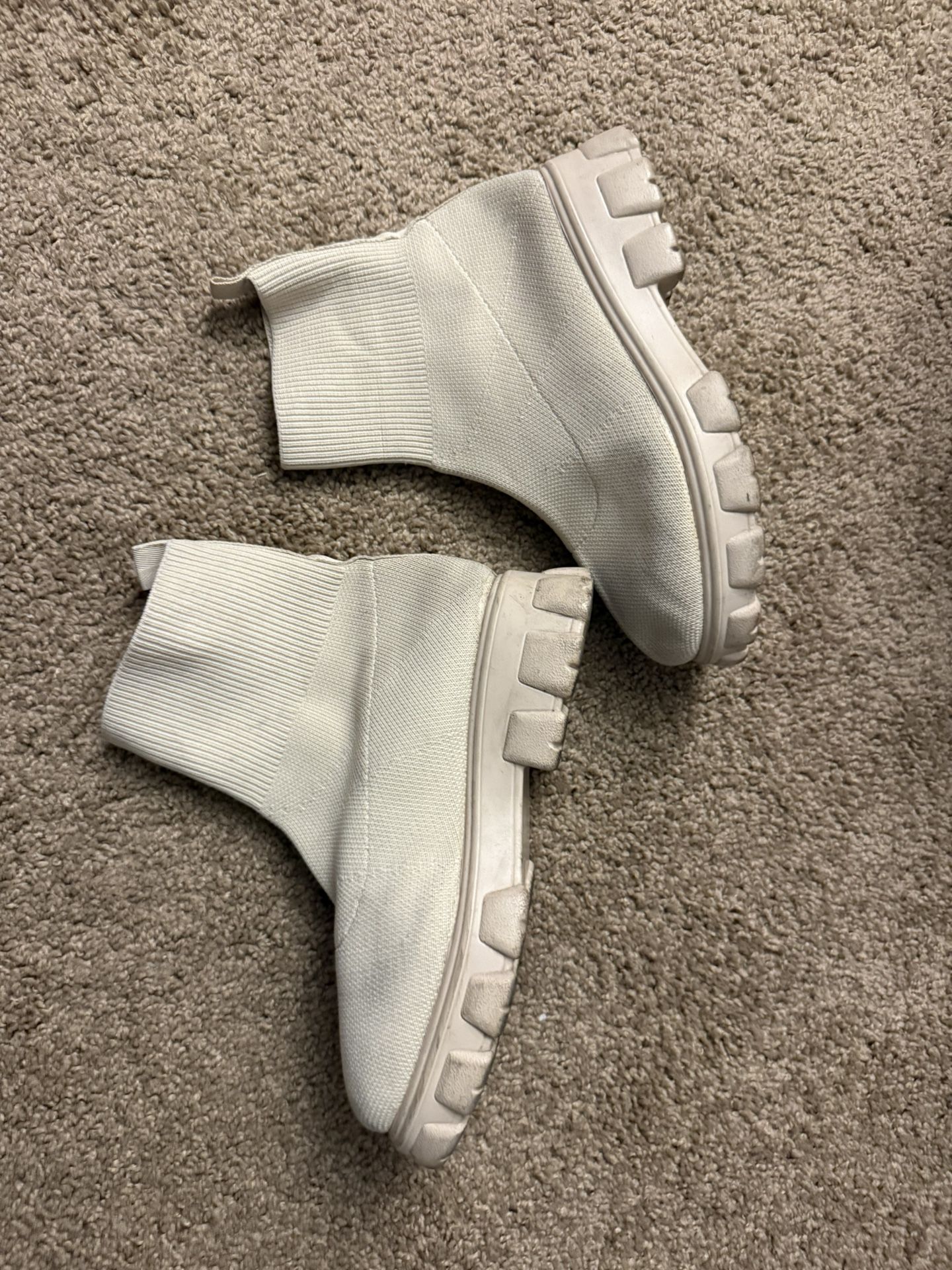White Comfy Shoes Sneakers Party Halloween Party Pretty Comfy Shoes 7.5 8