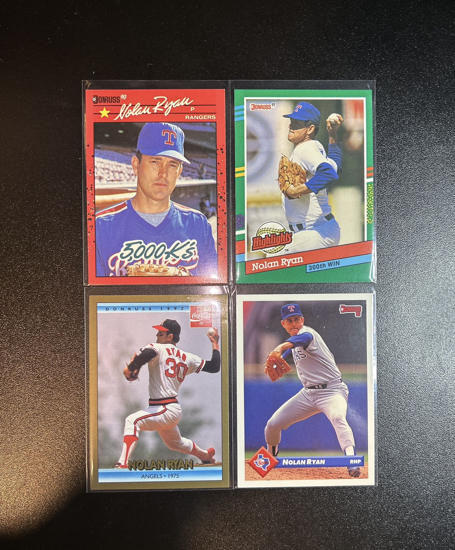 16 Card Nolan Ryan Baseball Card Collection Topps - Upper Deck - Donruss - Fleer