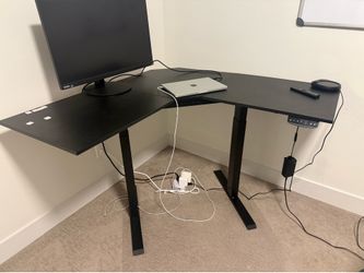 L shaped standing desk