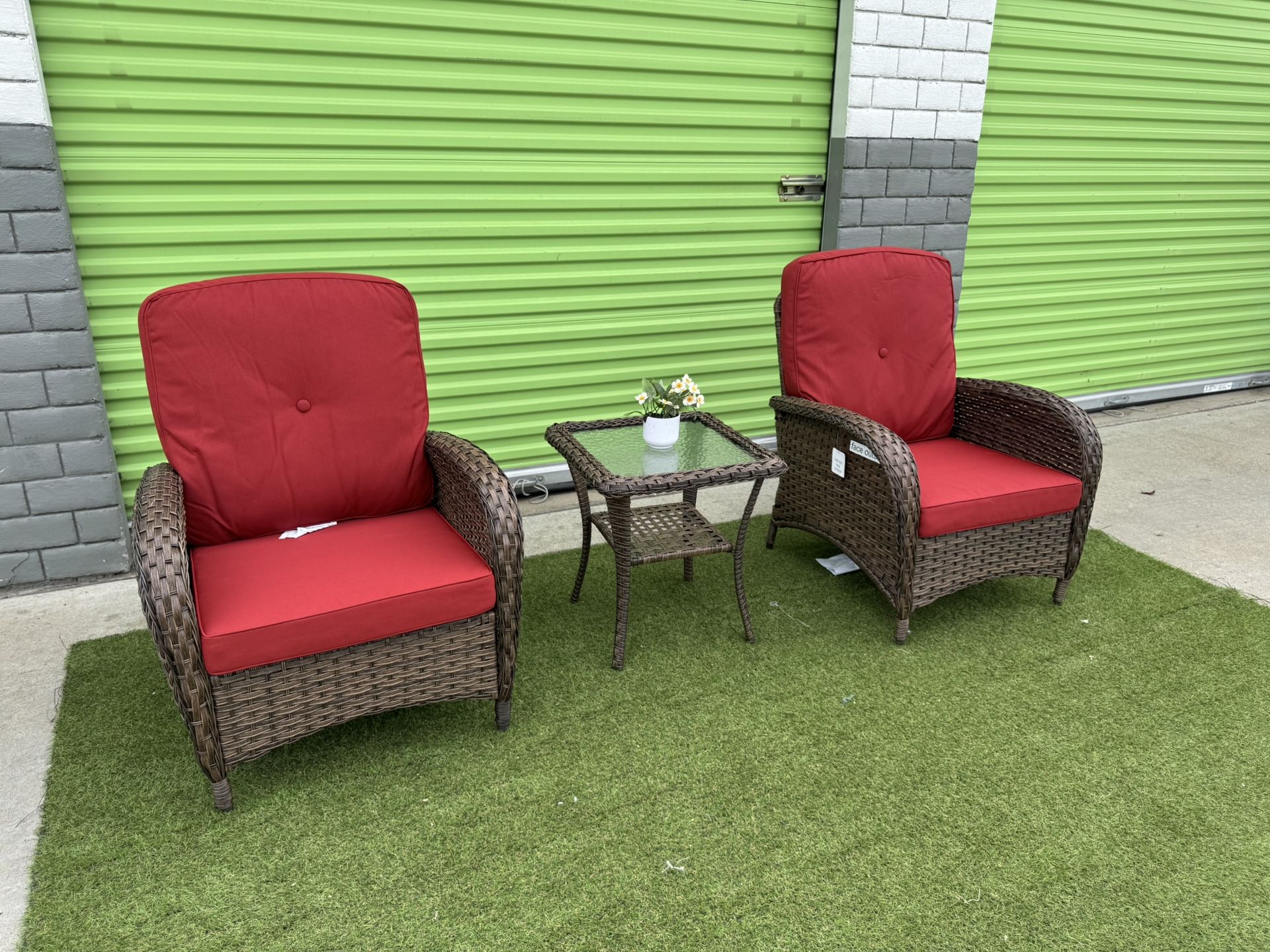 Patio Furniture 3 Pieces
