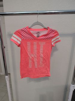 Justice Shirt, girls, size 8, neon