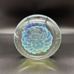 Eickholt Art Glass Magnum Seascape Paperweight 2004