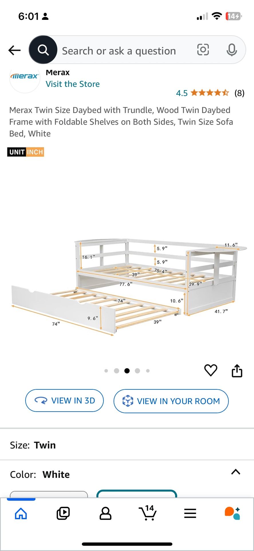 Twin Day Bed Trundle