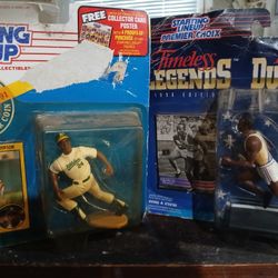 2 Vintage Starting Lineup Action Figures 