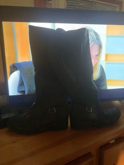 Black Leather 11ww Boots