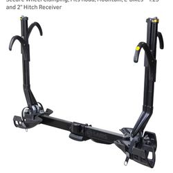 Saris Superclamp EX 2 bike bicycle upright rack carrier holder 1 1/4 inch or with adapter 2 inch trailer hitch