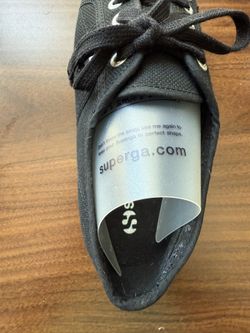 SUPERGA EU 38 US 7.5 - 8 Black Flatforms