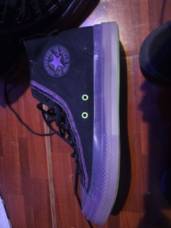 Converse clear Purple Chuck Taylor's