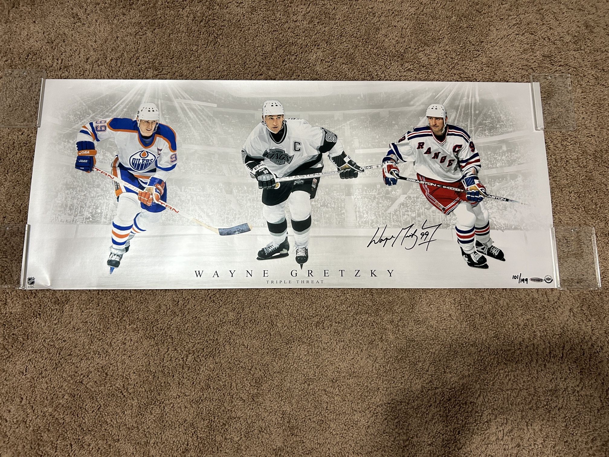Upper Deck Wayne Gretzky 36x15 Autographed Photo #/199