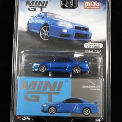 Mini GT - Nissan Skyline GT-R Bayside Blue (Limited 1 Of 6000)
