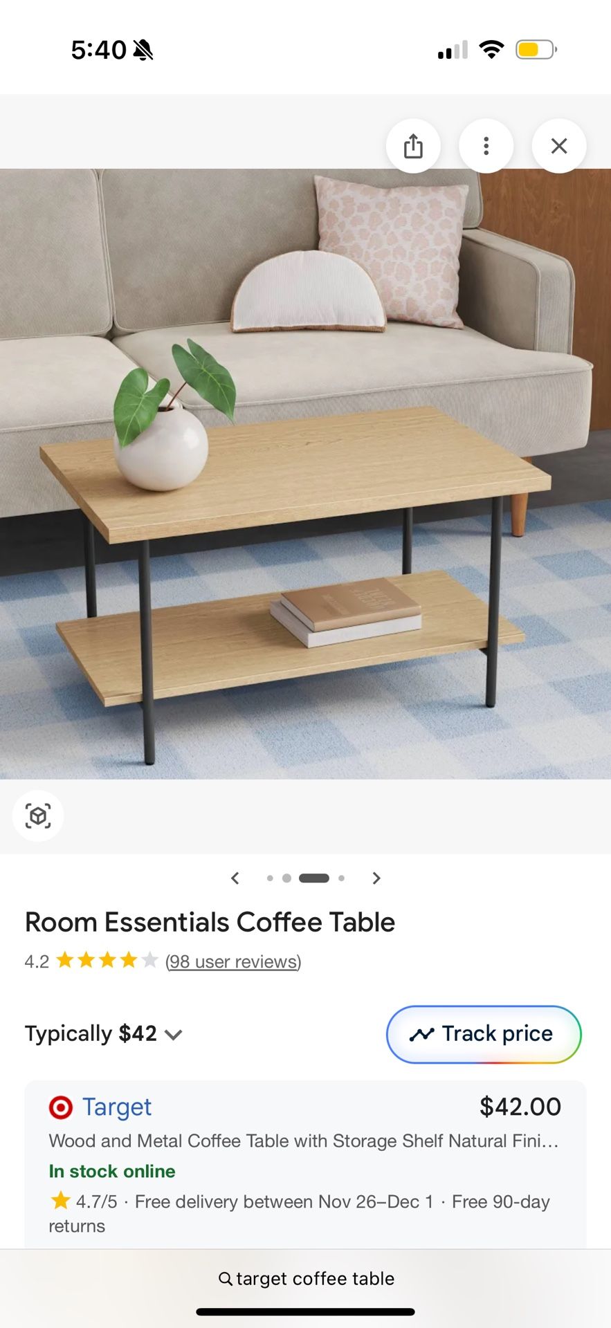coffee table 