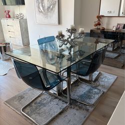 West Elm Dining Table & IKEA Chairs