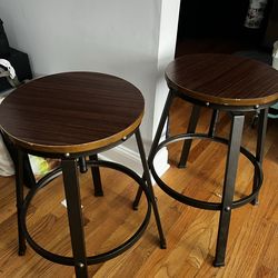 Adjustable bar stools
