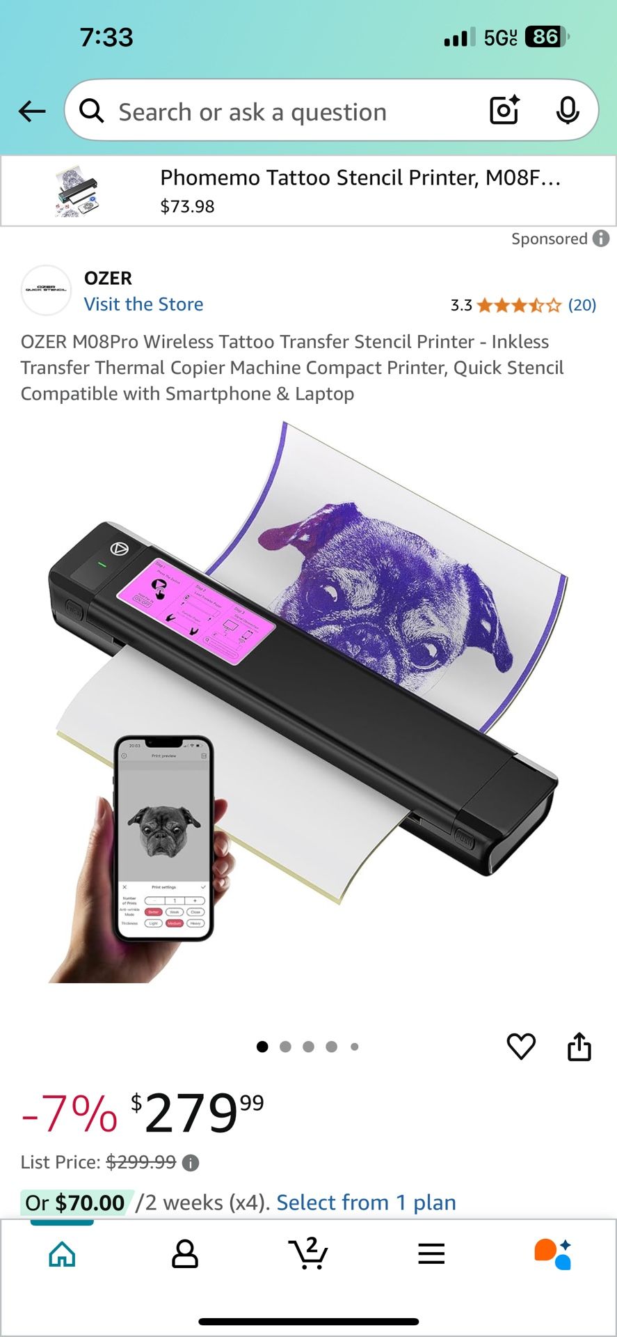 Ozer Tattoo Stencil Printer